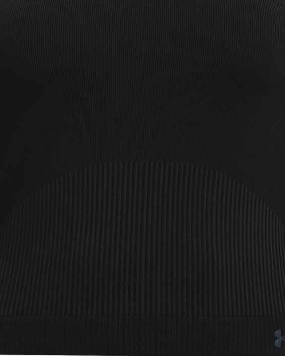 Haut à manches longues sans coutures UA RUSH™ pour femme, Black, pdpMainDesktop image number 4
