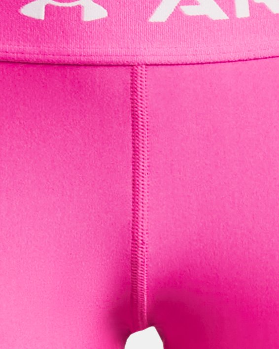 Girls' HeatGear® Shorty in Pink image number 0