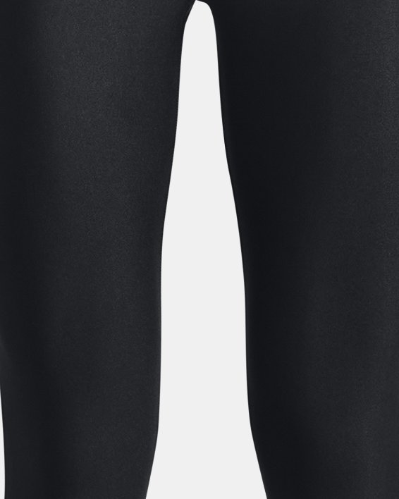 Girls' HeatGear® Ankle Crop, Black, pdpMainDesktop image number 0