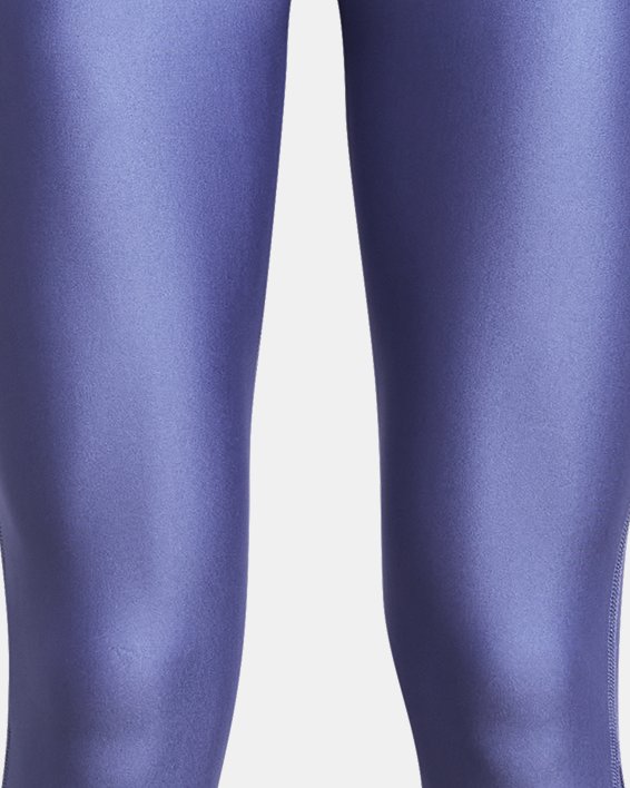 Girls' HeatGear® Ankle Crop in Purple image number 0