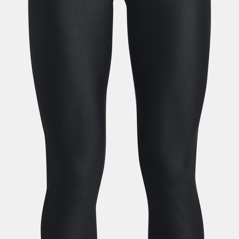 Under Armour Girls' HeatGear® Leggings Black / White YXS (122 - 127 cm)