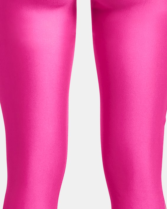 Girls' HeatGear® Leggings, Pink, pdpMainDesktop image number 1