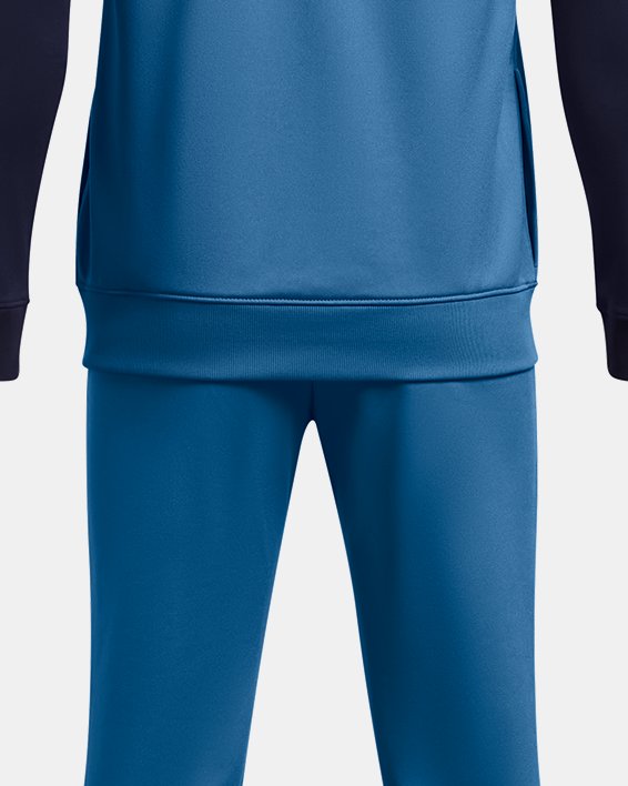 Boys' UA Rival Colorblock Knit Tracksuit, Blue, pdpMainDesktop image number 1