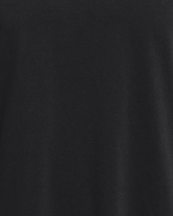 Men's UA Logo Embroidered Heavyweight Short Sleeve, Black, pdpMainDesktop image number 4