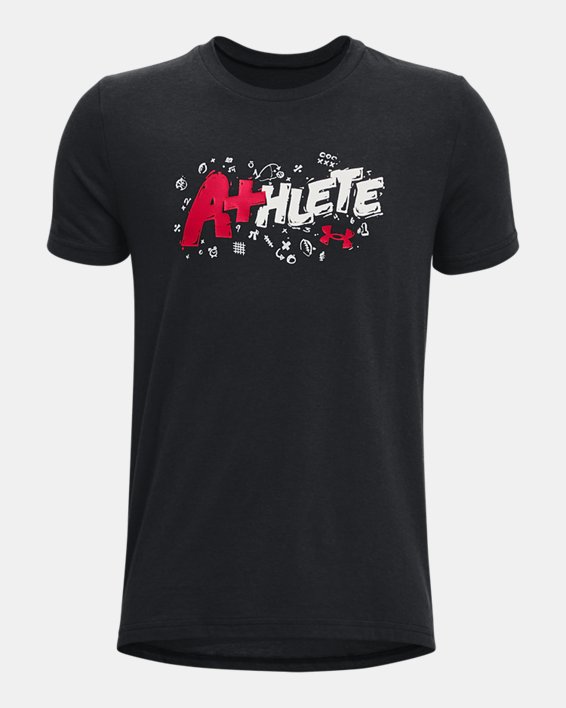 T-shirt avec imprimé Athlete UA pour enfants