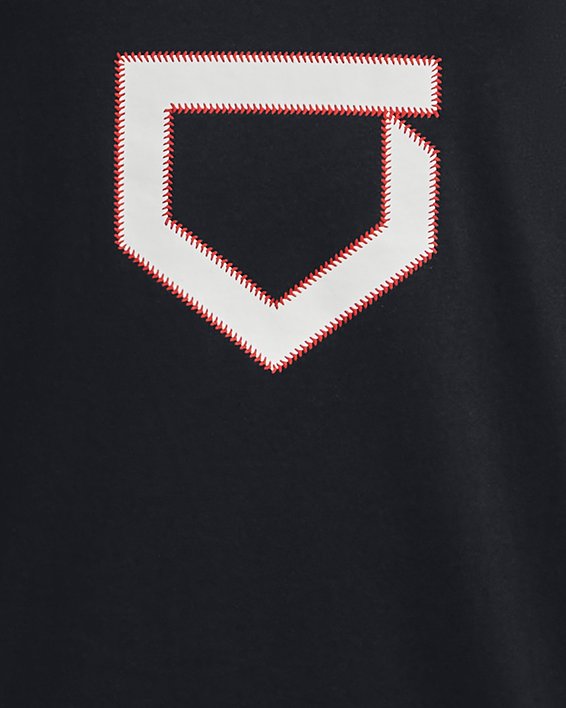 T-shirt avec logo cousu de baseball UA pour garçons