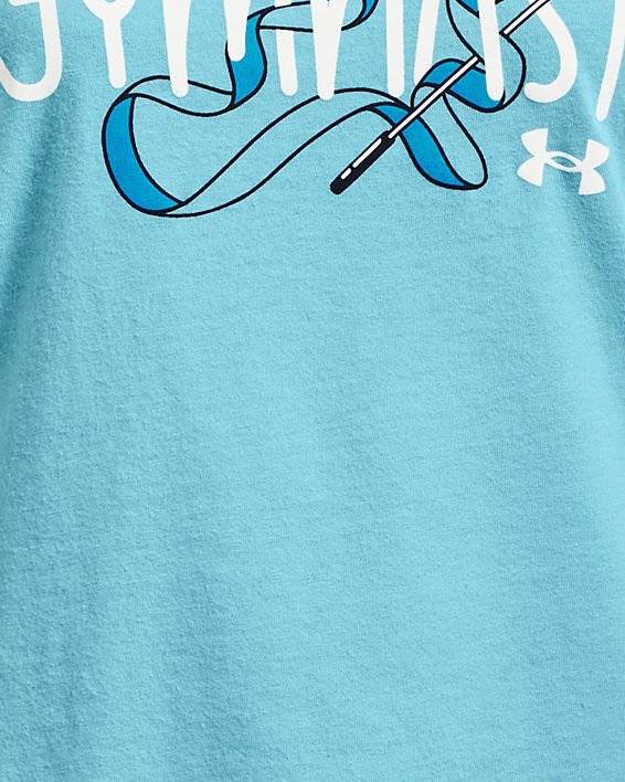 T-Shirt Under Armour Sportstyle Logo - Glacier Blue/White - women