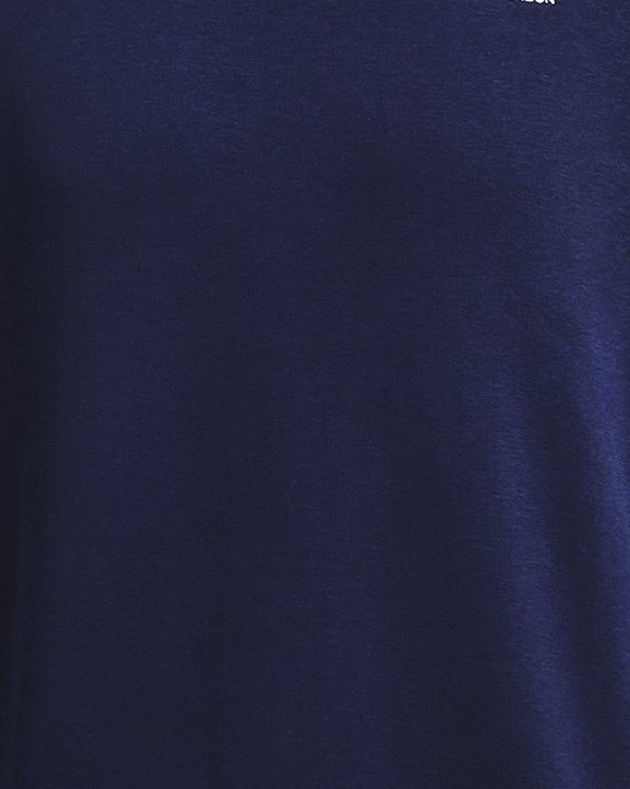 Haut à col ras du cou UA Essential Fleece pour homme, Blue, pdpMainDesktop image number 4