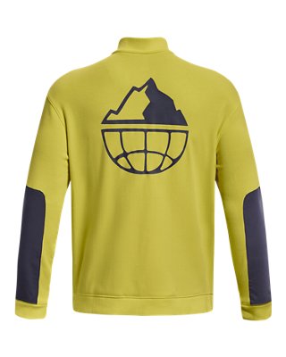 Sudadera con media cremallera UA Run Trail para hombre, Yellow, pdpMainDesktop image number 7