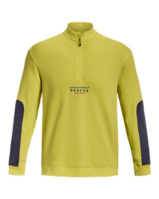 Sudadera con media cremallera UA Run Trail para hombre, Yellow, pdpMainDesktop image number 6