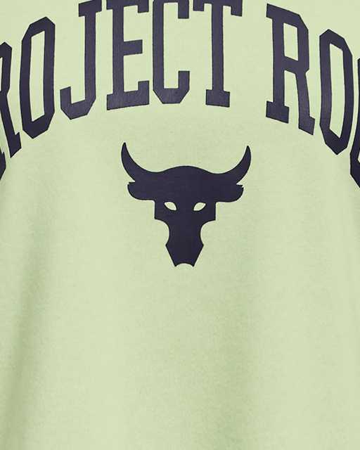 Girls' Project Rock Rival Fleece Script Short Sleeve Hoodie