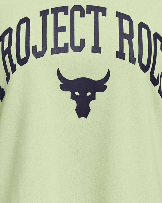 Girls' Project Rock Rival Fleece Script Short Sleeve Hoodie