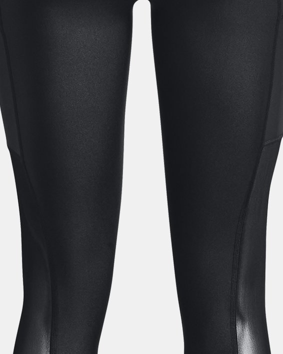 กางเกงรัดรูปเหนือข้อเท้า UA Iso-Chill Run สำหรับผู้หญิง in Black image number 9