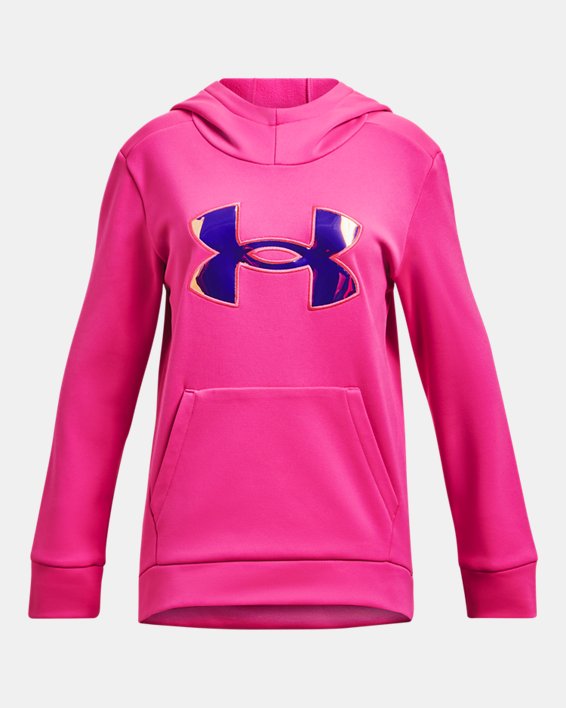 Girls' Armour Fleece® Iridescent Big Logo Hoodie | Under Armour