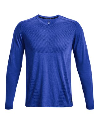 Playera manga larga UA Breeze Run Anywhere para hombre, Blue, pdpMainDesktop image number 4