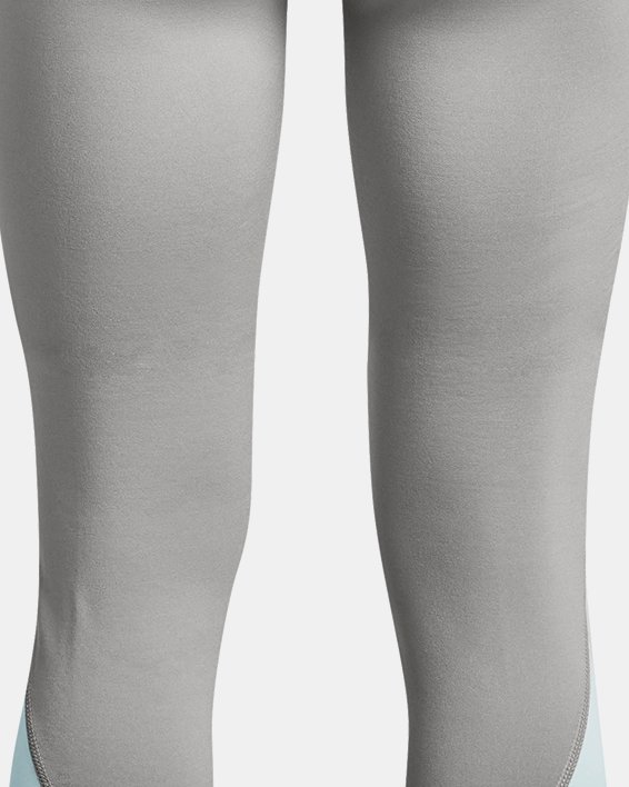 Girls' UA Cold Weather Branded Leggings, Gray, pdpMainDesktop image number 1