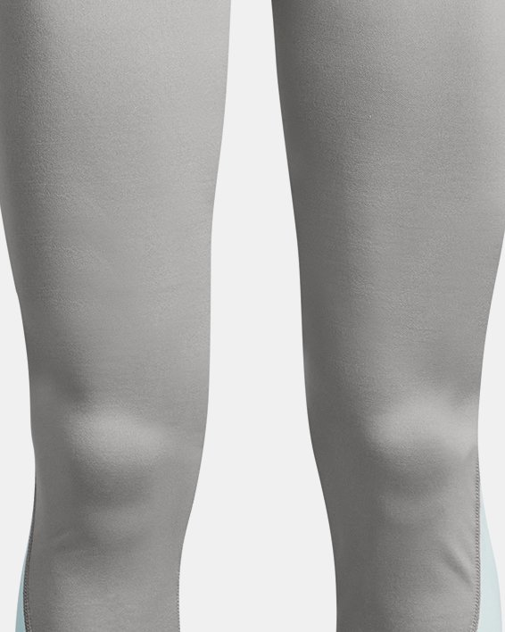 Girls' UA Cold Weather Branded Leggings, Gray, pdpMainDesktop image number 0