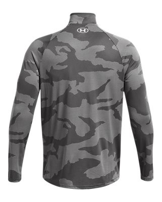 Playera UA Velocity Jacquard &frac14; Zip para hombre, Gray, pdpMainDesktop image number 4