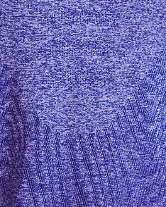 男士UA Seamless Stride短袖T恤 in Blue image number 5