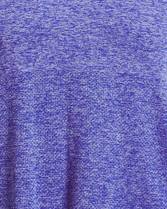 男士UA Seamless Stride短袖T恤 in Blue image number 4