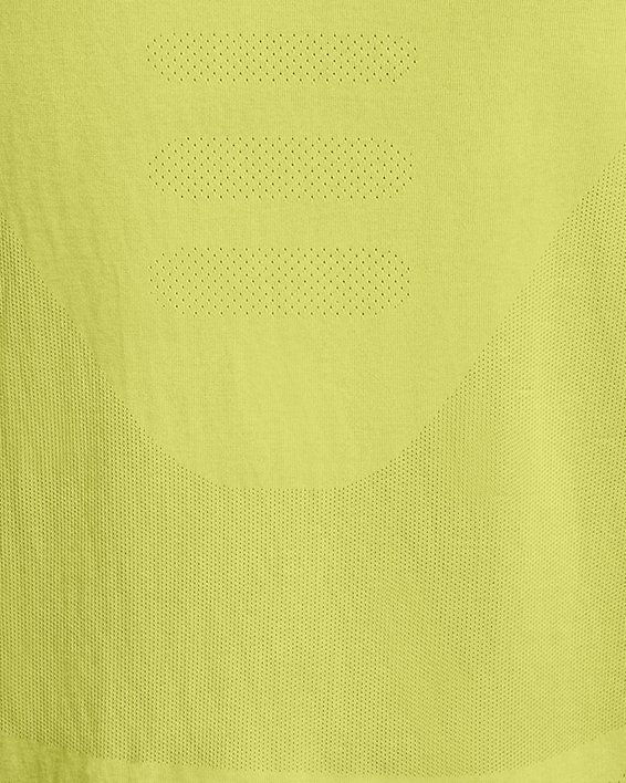 Men's UA Seamless Stride Short Sleeve in Yellow image number 5