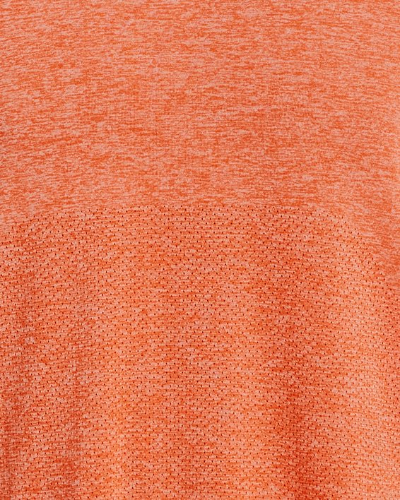 เสื้อแขนสั้น UA Seamless Stride สำหรับผู้ชาย in Orange image number 4