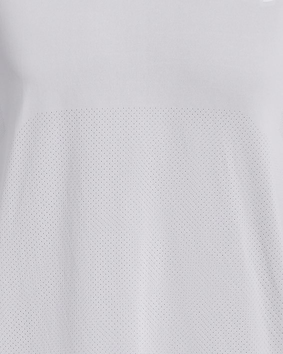 男士UA Seamless Stride長袖T恤 in White image number 4