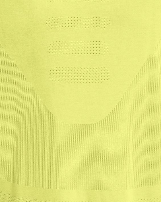 Men's UA Seamless Stride Long Sleeve, Yellow, pdpMainDesktop image number 5
