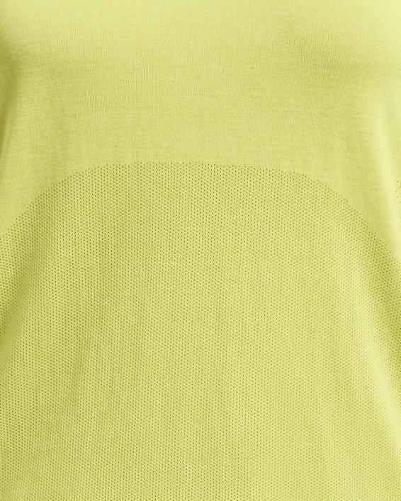 Under Armour Women's Size L Neon Yellow Long Sleeve Heatgear