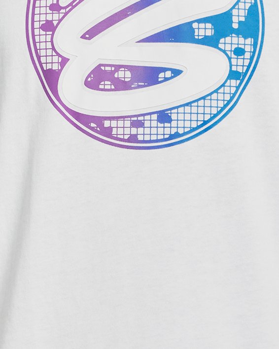 Camiseta de manga corta Curry Gradient Heavyweight para hombre, White, pdpMainDesktop image number 4