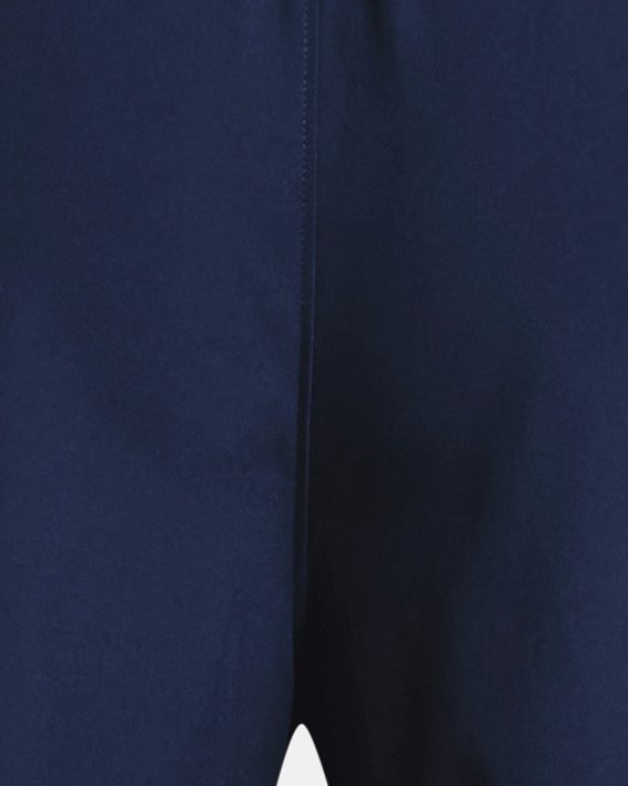 男士UA Qualifier 5英寸Wordmark短褲 in Blue image number 9