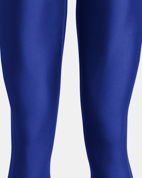 Women's HeatGear® Full-Length Leggings, Blue, pdpMainDesktop image number 4