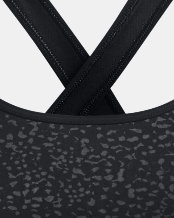 Under Armour Armour Mid Crossback Print Sports Bra, Seaglass Blue  (403)/Black, Large : : Clothing & Accessories