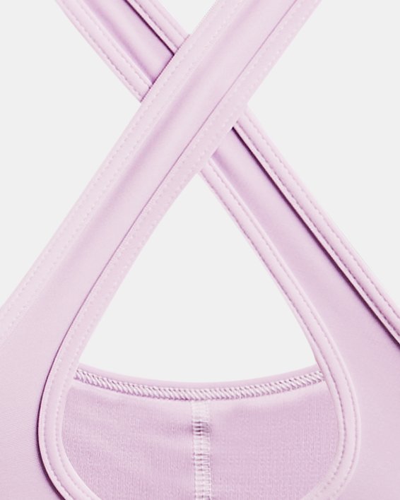 Bra deportivo Armour® Mid Crossback Printed para mujer, Purple, pdpMainDesktop image number 11