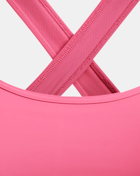 Bra deportivo Armour® Mid Crossback para mujer, Pink, pdpMainDesktop image number 10