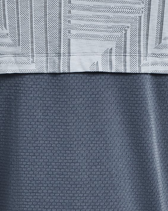 Men's UA Streaker Deco Diamond Short Sleeve, Blue, pdpMainDesktop image number 5