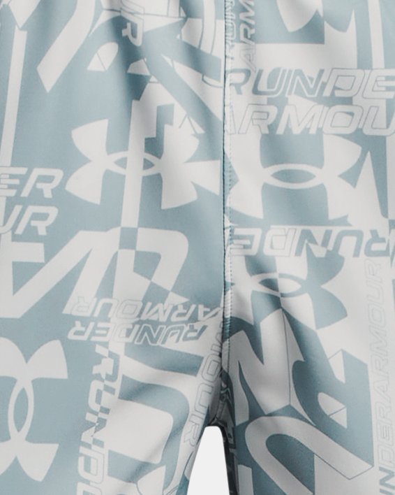 男士UA Launch印花5英寸短褲 in Gray image number 6