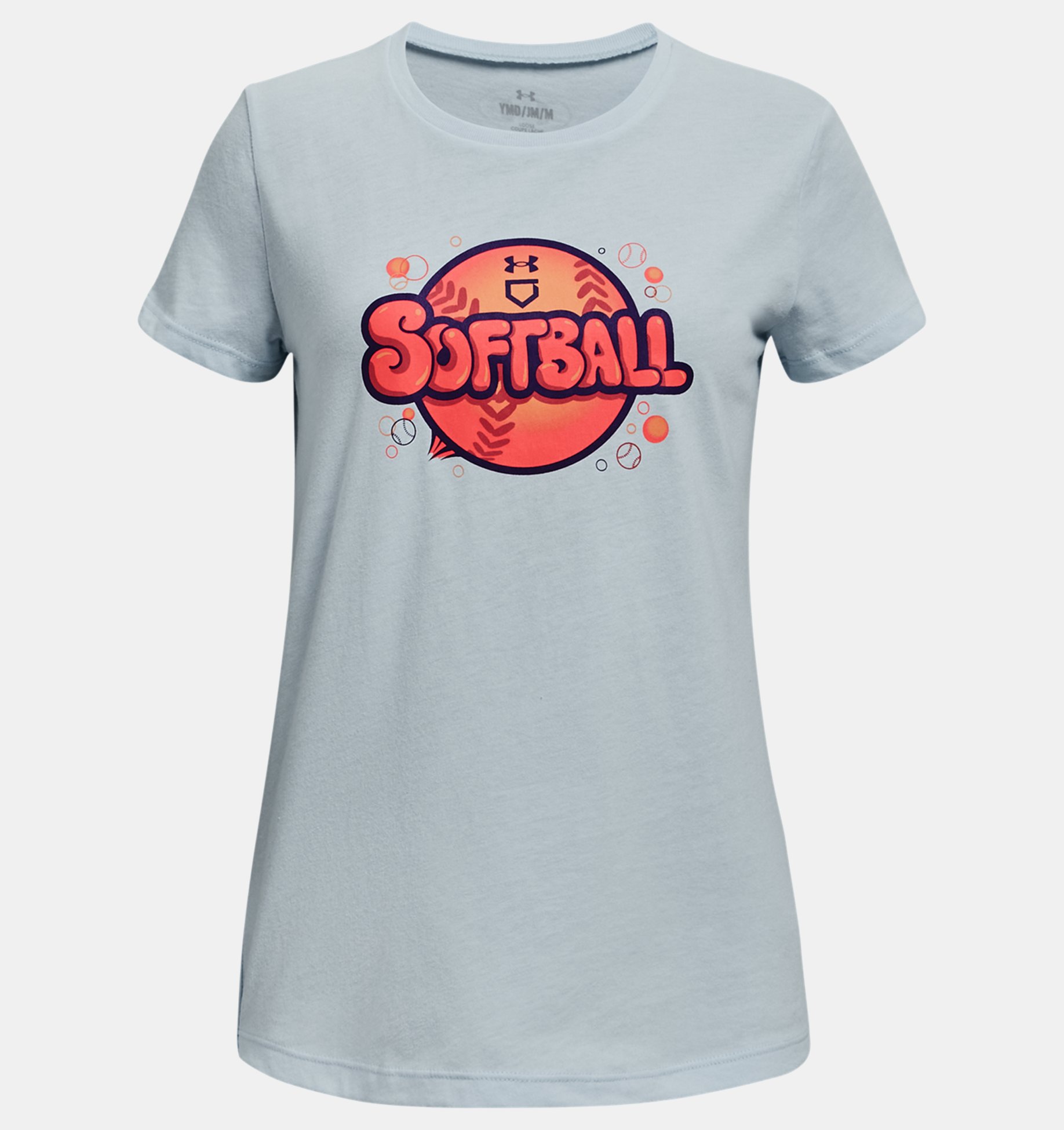 Girls' UA Softball Bubbles Short Sleeve