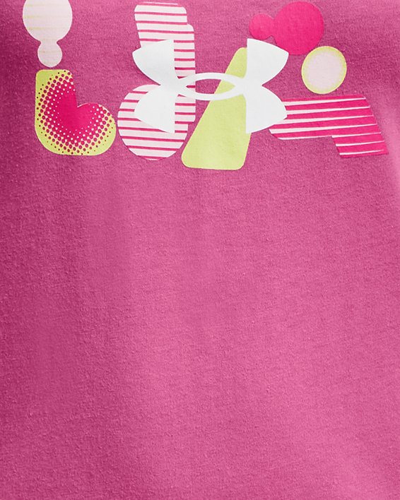 女童UA Bubble Abbreviation背心 in Pink image number 0