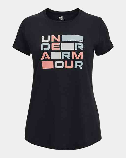 Girls' UA Scatter Wordmark Short Sleeve