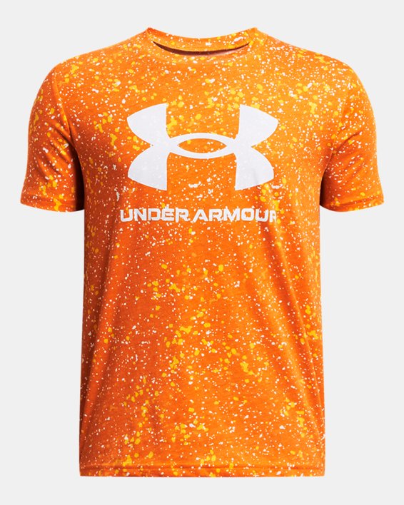 Boys' UA Sportstyle Logo Printed Short Sleeve