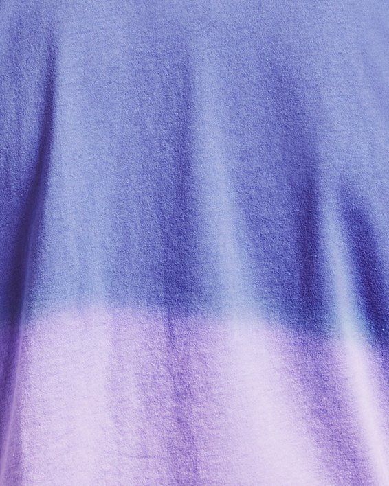 Women's UA Branded Dip Dye Crop Short Sleeve, Blue, pdpMainDesktop image number 5