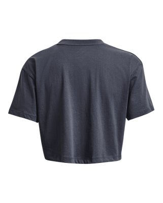 Women's UA Branded Logo Crop Short Sleeve image number 5