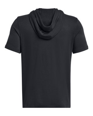 Sudadera con Capucha Manga Corta UA Rival Terry para Hombre, Black, pdpMainDesktop image number 5