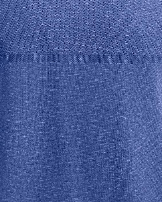 Men's UA Vanish Elite Seamless Short Sleeve, Blue, pdpMainDesktop image number 3