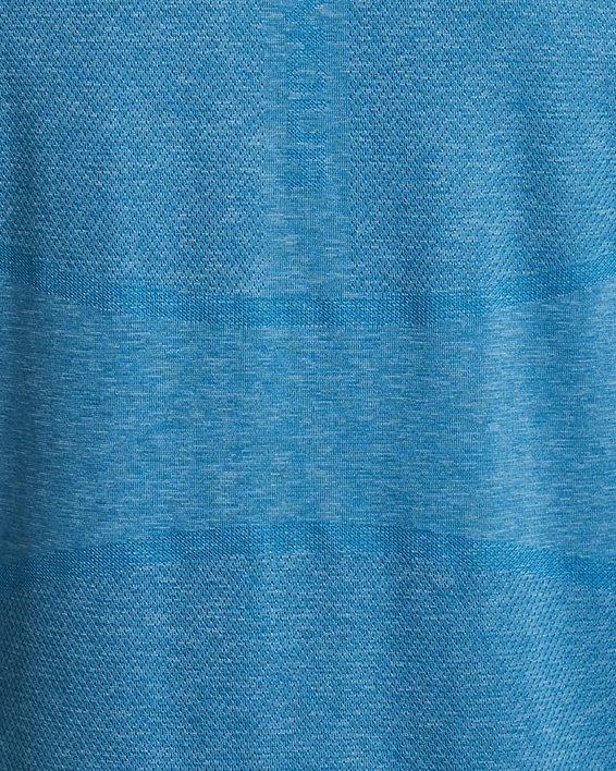 男士UA RUSH™ Seamless Legacy短袖T恤 in Blue image number 5