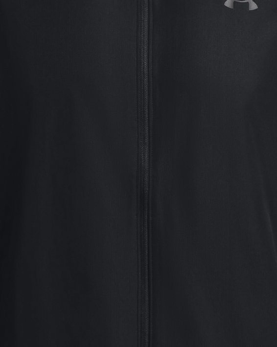 Men's UA Launch Hooded Jacket in Black image number 10