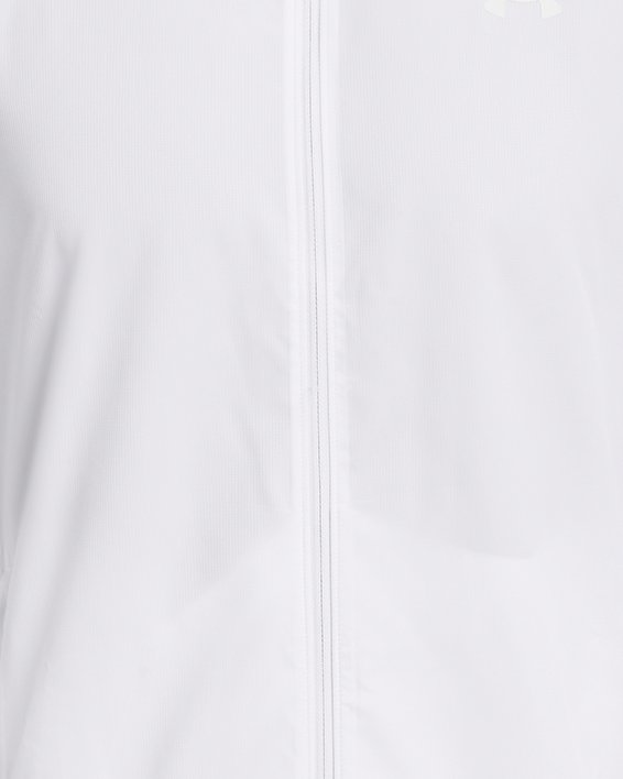 Men's UA Launch Jacket, White, pdpMainDesktop image number 4
