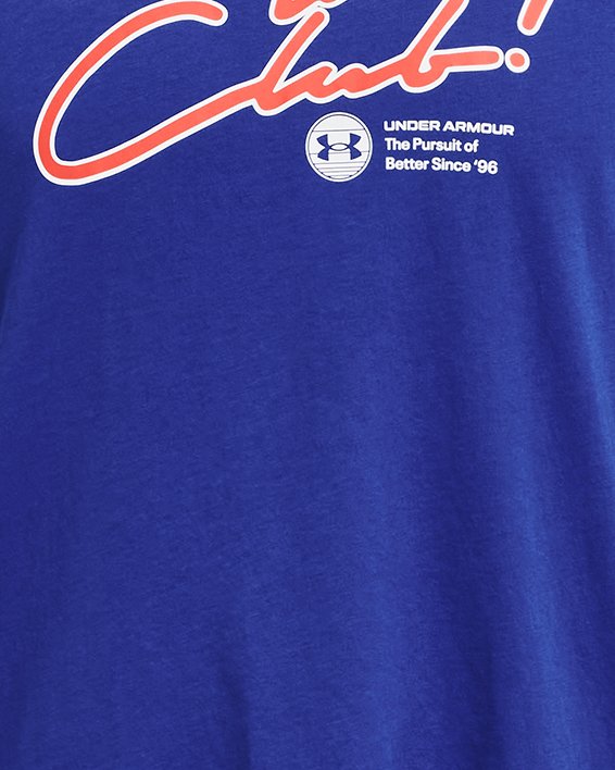 男士UA Join The Club短袖T恤 in Blue image number 4