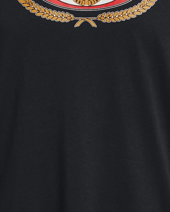 เสื้อแขนสั้น UA Collegiate Branded สำหรับผู้ชาย in Black image number 4